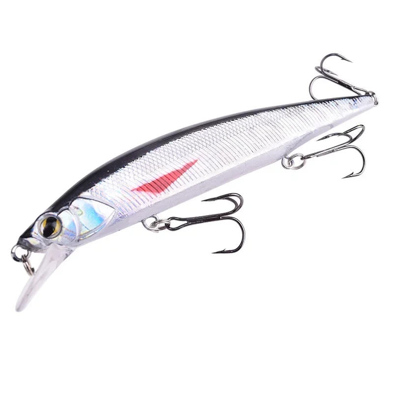 Señuelo de Pesca flotante para pececillo, 14cm, 18,5g, Wobbler Swimbaits, cebo duro Artificial con anzuelo triple, aparejos de Pesca para lubina, 1 ud. - imagen 2