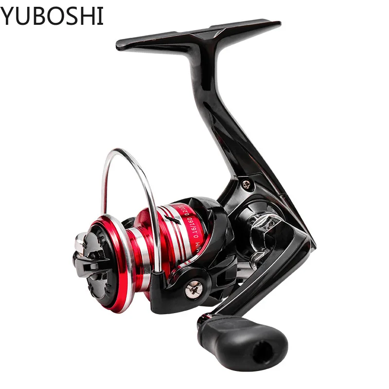 YUBOSHI-Mini carrete de pesca giratorio de X-500, bobina de pesca de agua salada ultraligera, de alta calidad, con agarre de goma suave, X-800 - imagen 3