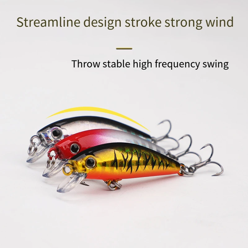 Señuelo de pesca Minnow 5,5 cm 6g Wobbler hundimiento plástico duro cebo Artificial Crankbaits Isca señuelo para lubina aparejos de pesca - imagen 5