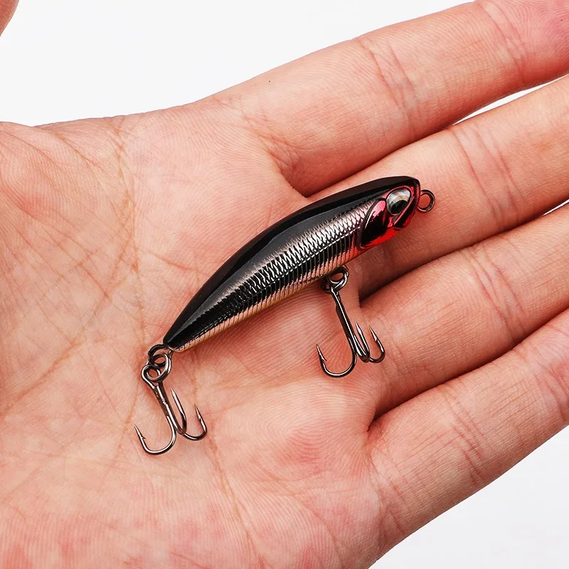 Lápiz que se hunde, 5mm/5g, cebo Artificial para pececillos, cebos duros, señuelos para lubina y trucha, Wobblers para Lucio, señuelo de pesca, cebo giratorio - imagen 2