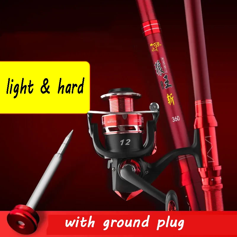 Caña de pescar telescópica de carbono para barco, palo duro para pesca con mosca, 2,1-4,5, control máximo, 12kg - imagen 5