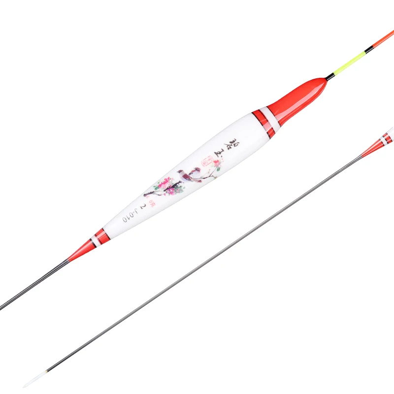 Nano flotadores de pesca piezas, 1 caja de Boya, 1 soporte flotante, 1 bolsa de ganchos, Boya de agua dulce sensible al Bobber, estable, herramientas de aparejos Boya, 3 unidades - imagen 5