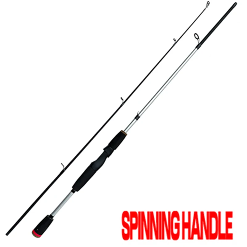 Caña de pescar con señuelo giratorio de 2 secciones de alta resistencia, 1,65/1,8 m, caña de pescar ultraligera de carbono para viaje, caña de Baitcasting ML rápida con Kits de línea de PE - imagen 3