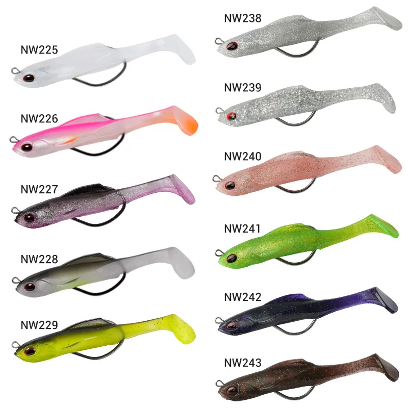 Noeby 14cm 30g TPR Swimbait cuerpo hueco hundimiento cebo suave perca señuelo Wobblers aguja de sábalo grueso Stinger gancho Pike Bass señuelo - imagen 4