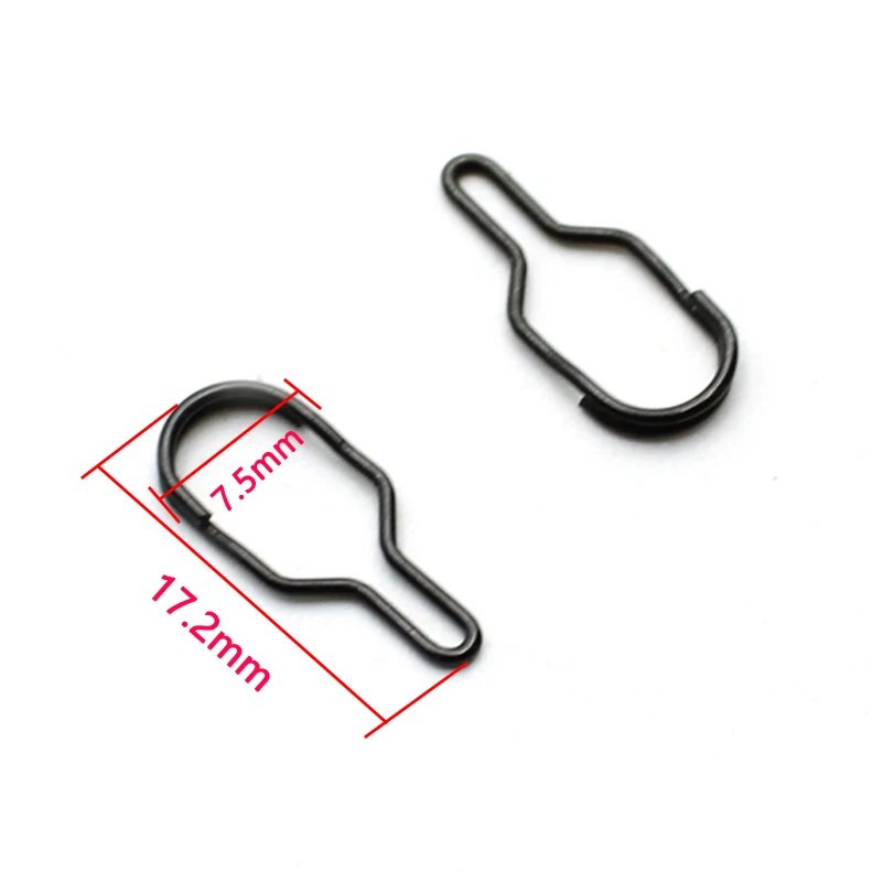 Accesorios de pesca de carpa, bolsa de PVA, Clip de enlace para aparejo de pelo de carpa, herramienta, alimentador de método grueso, aparejos de pesca, 10 Uds. - imagen 2