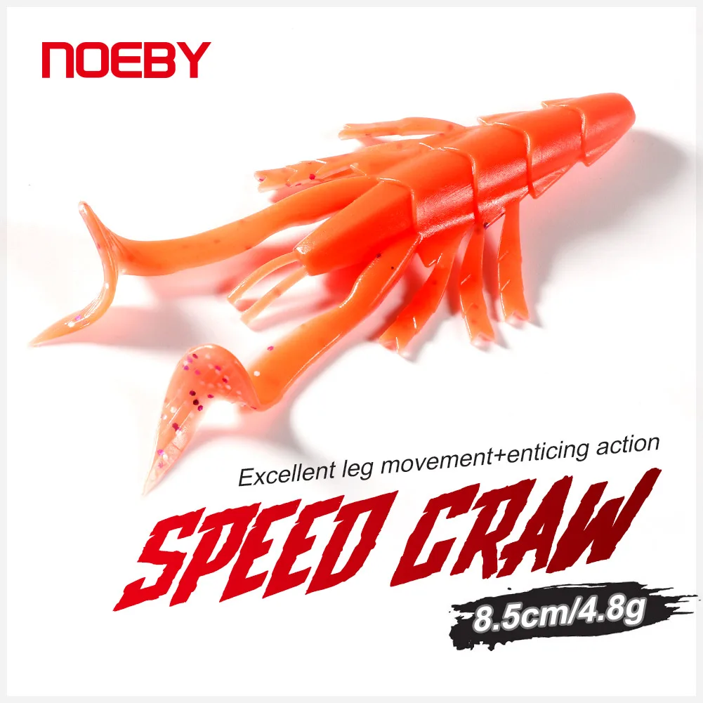 Noeby Swimbait de vinilo 85mm – Señuelo de silicona para spinning