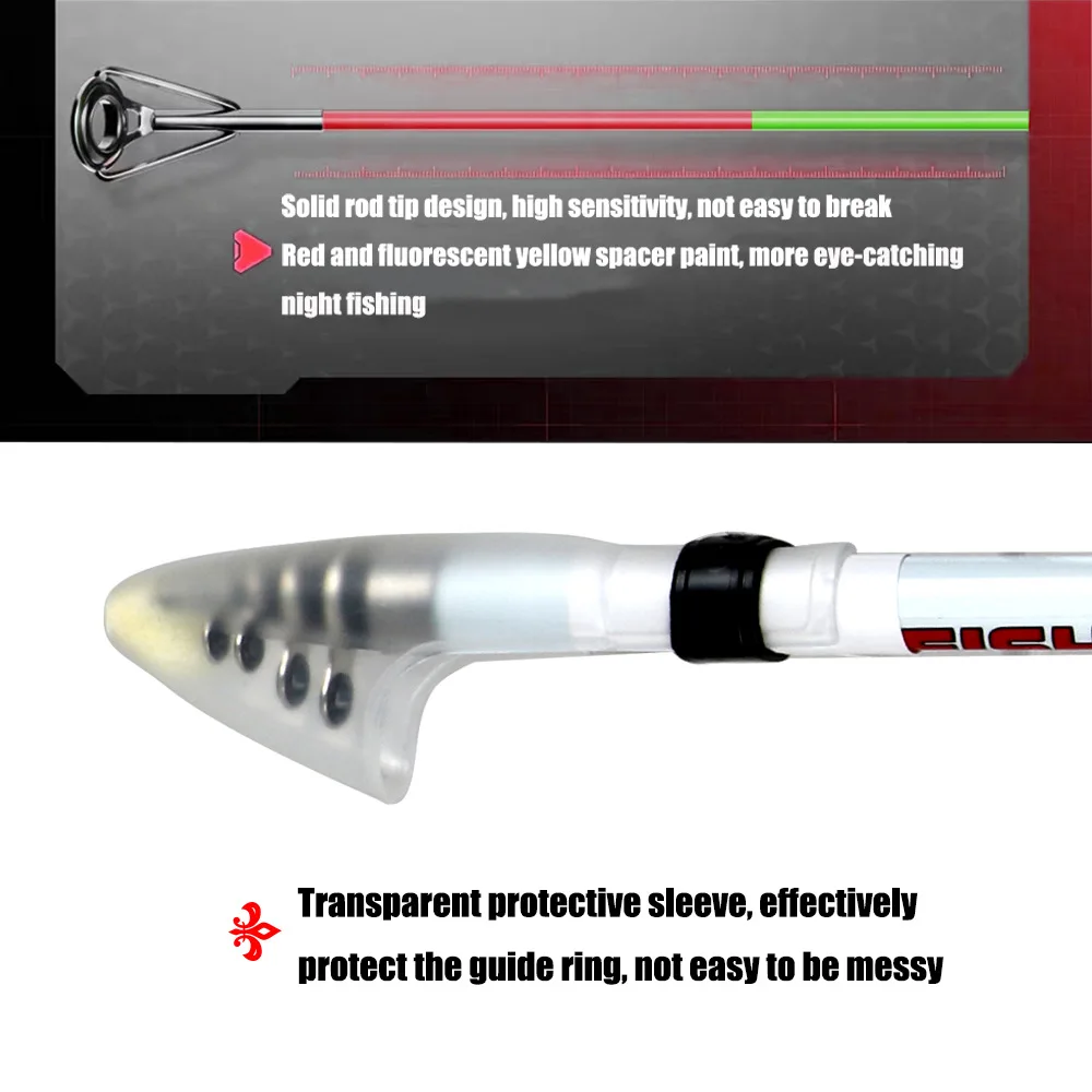 Caña de pescar en roca de fibra de carbono, 1,5 M, 1,8 M, 2,1 M, 2,4 M, alimentador telescópico, carpa giratoria, portátil, viaje, ultraligera - imagen 5
