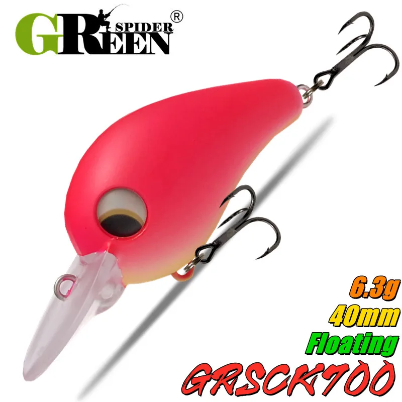 GREENSPIDER Crankbait para bass y crappie – Señuelo de plástico duro - imagen 3