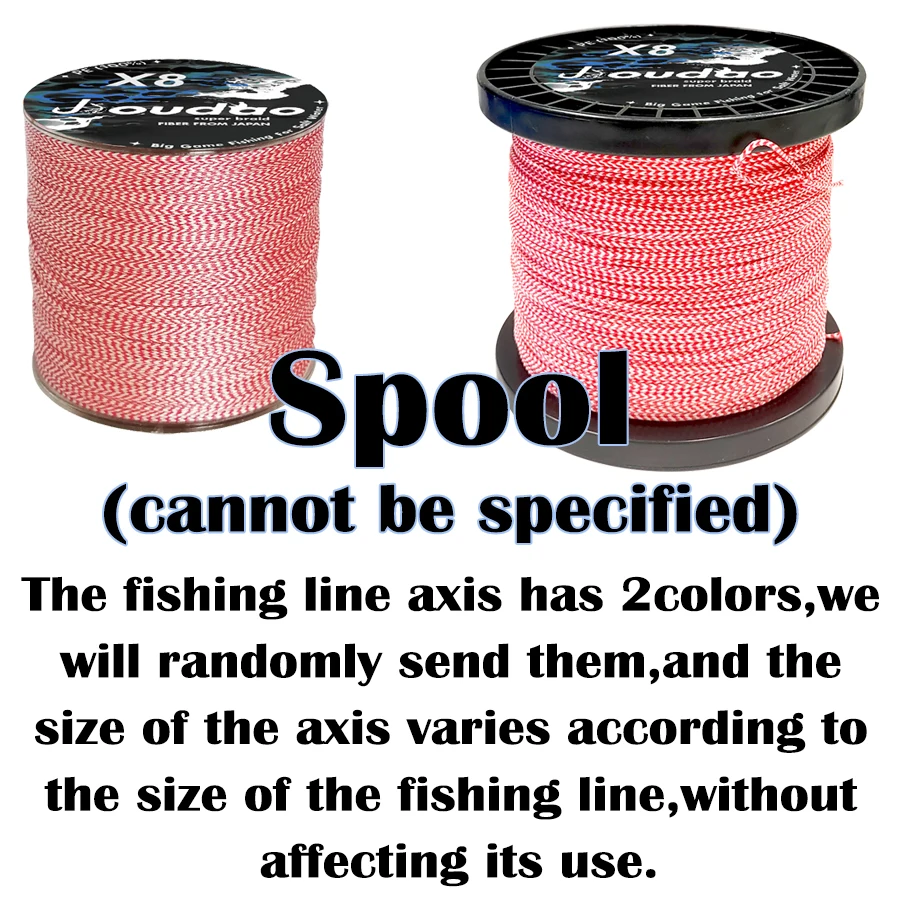 Línea de pesca trenzada multifilamento PE de Color puntual, 8 hebras, 300m, alambre de pesca Invisible manchado rojo, señuelo de curricán DIY, línea atada - imagen 5