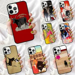 Funda de teléfono de lucha de toro para iPhone, 15, 14, 12, 13 mini, 6, 7, 8 PLUS, X, XS, XR, 11 PRO MAX, SE 2020