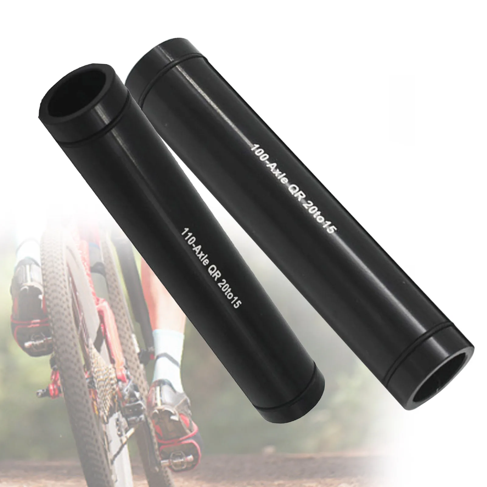 Eje de barril de bicicleta de montaña, adaptador de eje pasante de 20mm a 15mm para horquilla de 100mm/110mm, accesorios de aleación de aluminio - imagen 2