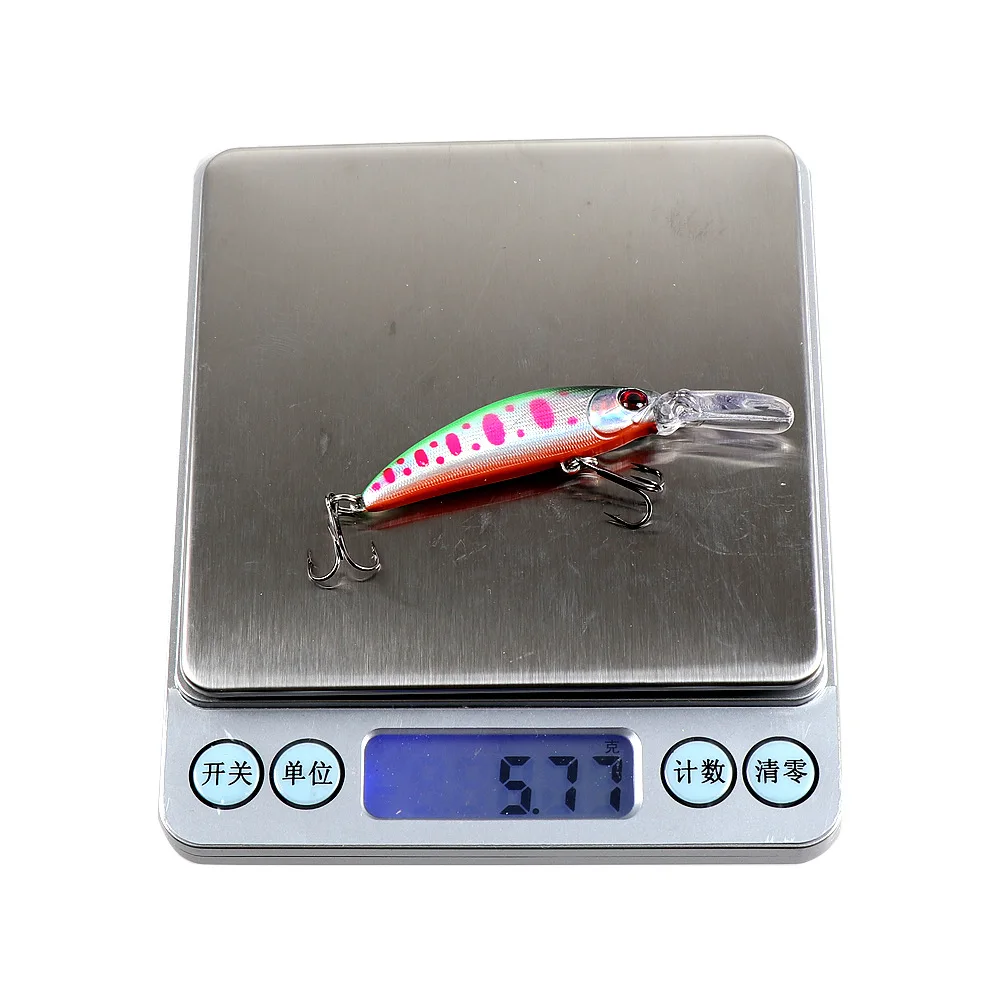 Señuelo de pececillo de pesca, cebo de agua hundida, 6g/7cm, cebo de perca, señuelo de tiro largo, cebo duro, pececillo - imagen 3