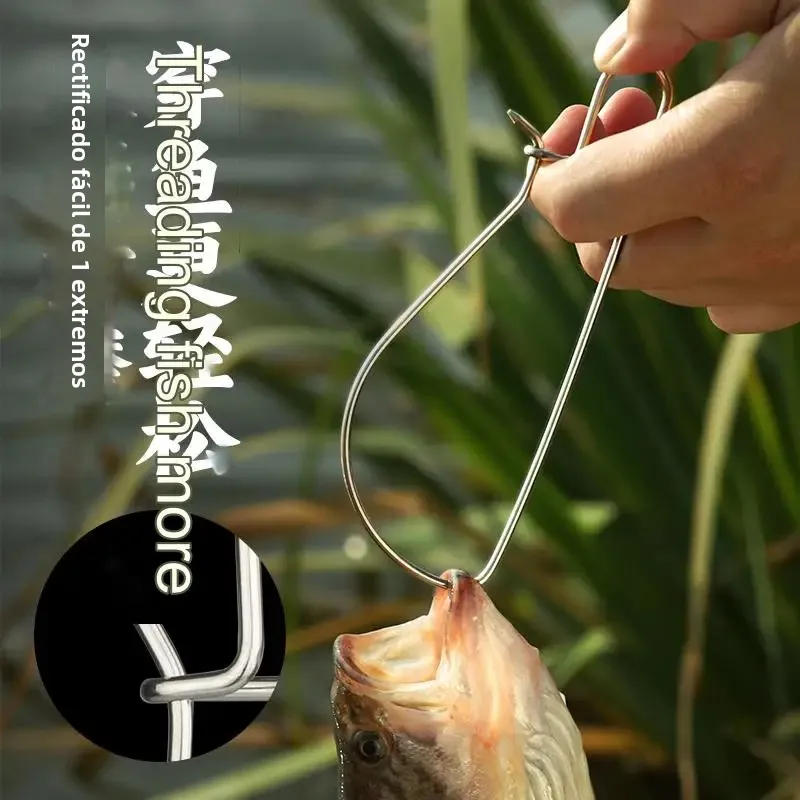 LINNHUE-accesorios para aparejos de pesca, hebilla de bloqueo de pesca, larguero de pescado vivo de acero inoxidable - imagen 3