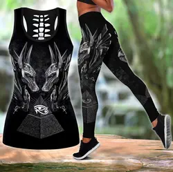 Horus Eye LKB-36 Conjunto deportivo mujer Anubis 3D estampado