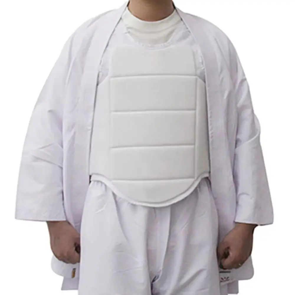 Chaleco Protector de Taekwondo ajustable, uniforme de entrenamiento de perforación pesada, protector de pecho de Taekwondo, chaleco de artes marciales, escudo - imagen 4