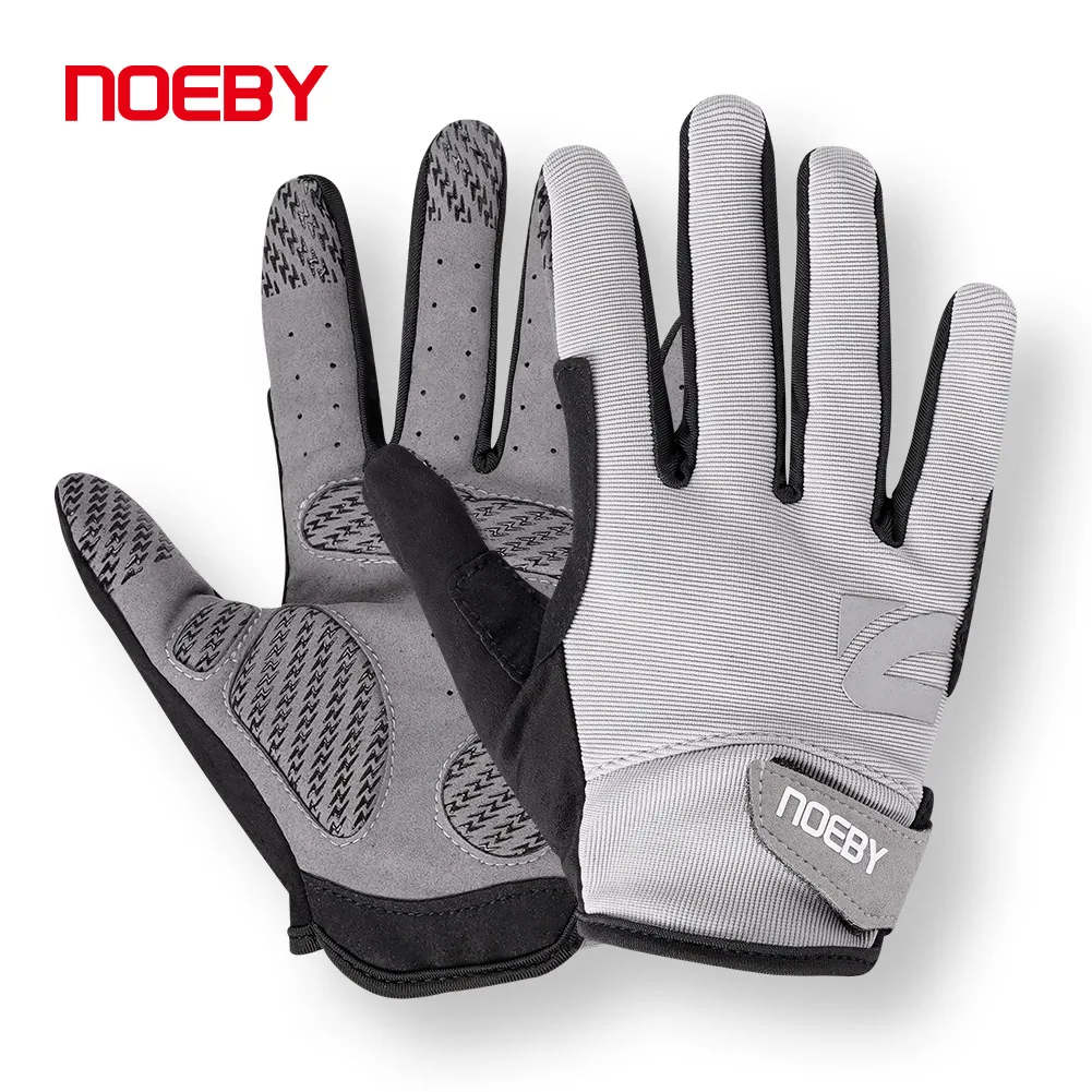 Noeby guantes de pesca antideslizantes dedo completo protección solar al aire libre Anti-UV ciclismo guantes para correr hombres mujeres aparejos