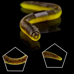CCLTBA Señuelo Lombriz de Silicona – Cebo Blando para Pesca