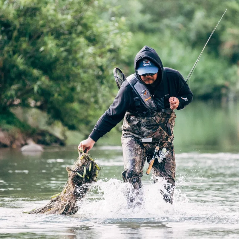 Pantalones de pesca con botas nailon - elástico y cierre rápido - imagen 3