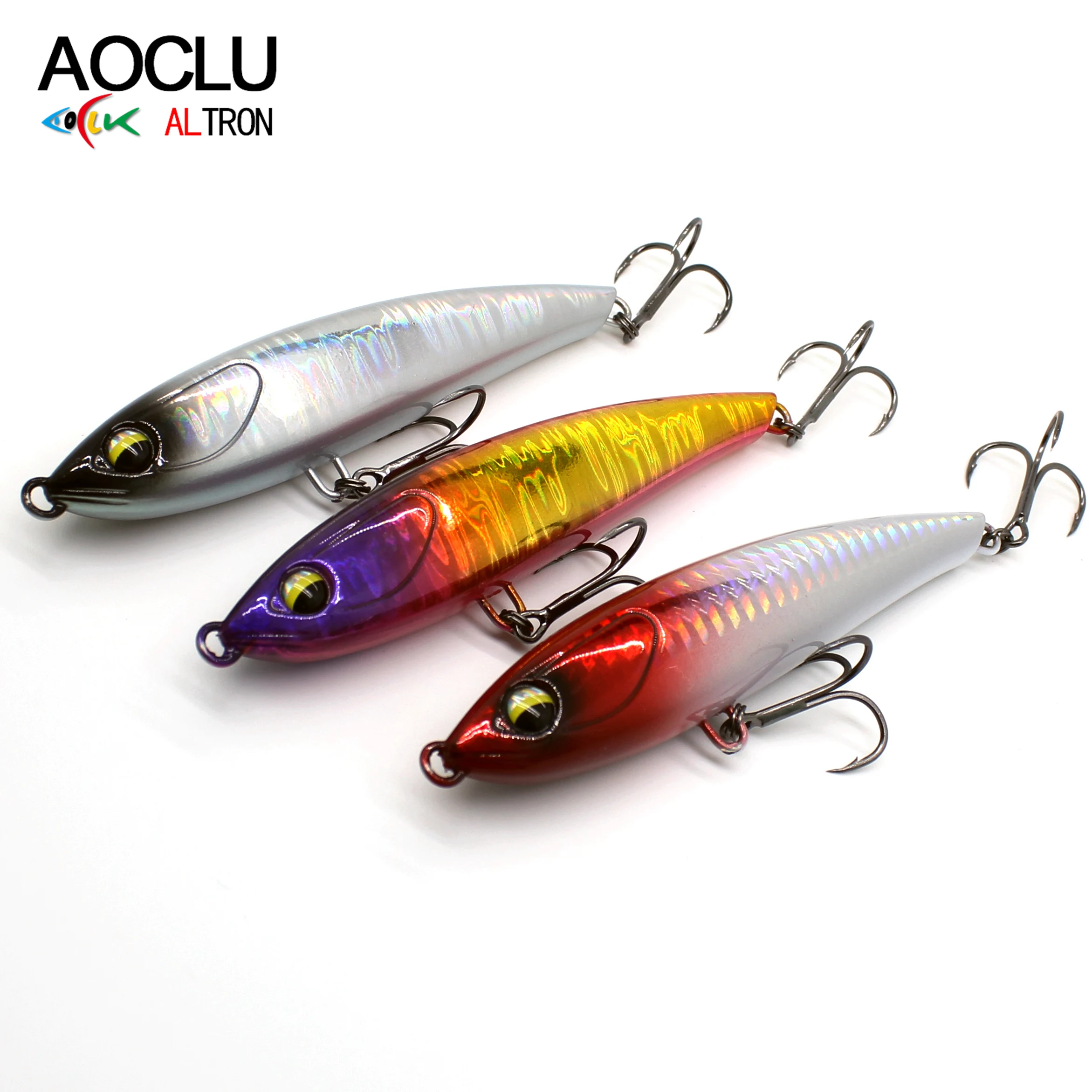 AOCLU-Wobbler de cebo duro, lápiz de hundimiento, fundición de larga distancia pesada, adecuado para pesca en agua dulce de mar, 105mm, 28,3g - imagen 5