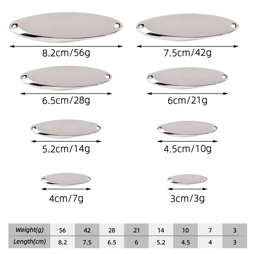 Señuelo giratorio de Metal para Pesca, anzuelo giratorio luminoso de 3 piezas, 5g-56g, para trucha, lucio, pez, anzuelo triple - imagen 2