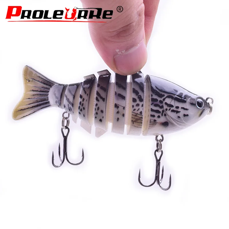 Señuelo duro de pesca multisección, cebo Crankbait 6 #, anzuelo triple, Wobbler, Lucio Artificial, Swimbait, 10cm, 16g, 1 ud. - imagen 3