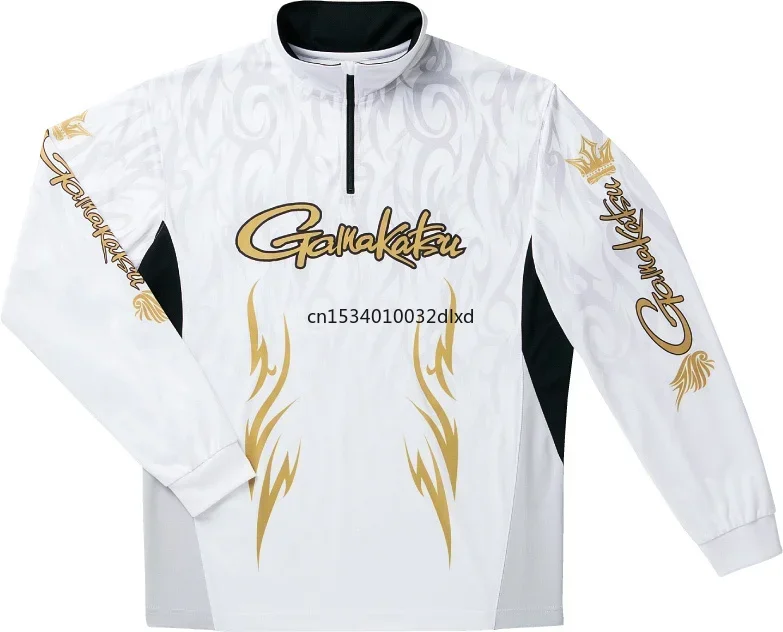 Ropa de pesca de talla grande 3XL para hombre, ropa deportiva transpirable de verano con protección solar seca y UV, camisas de pesca al aire libre para hombre - imagen 3