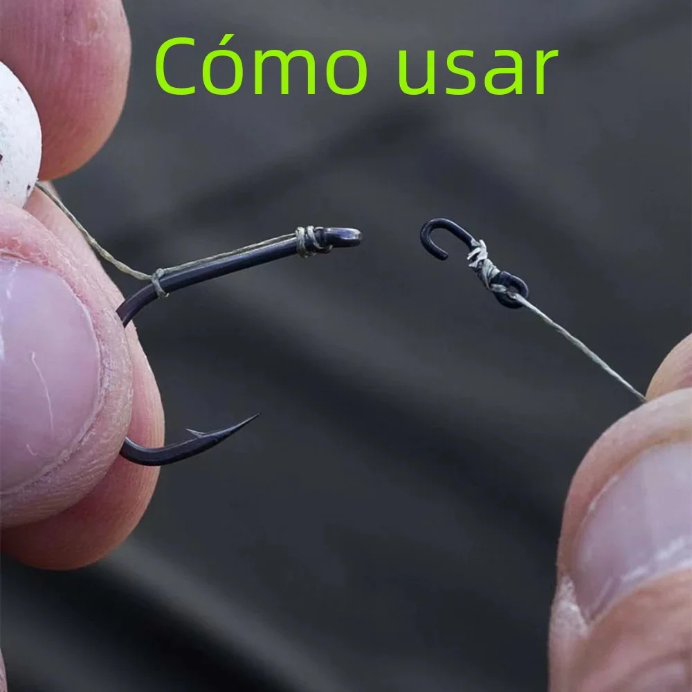 20 piezas accesorios de pesca de carpa gancho Klip medio Ronnie Clips para ganchos anillos para el cabello Spinner giratorio artículo nuevo - imagen 5