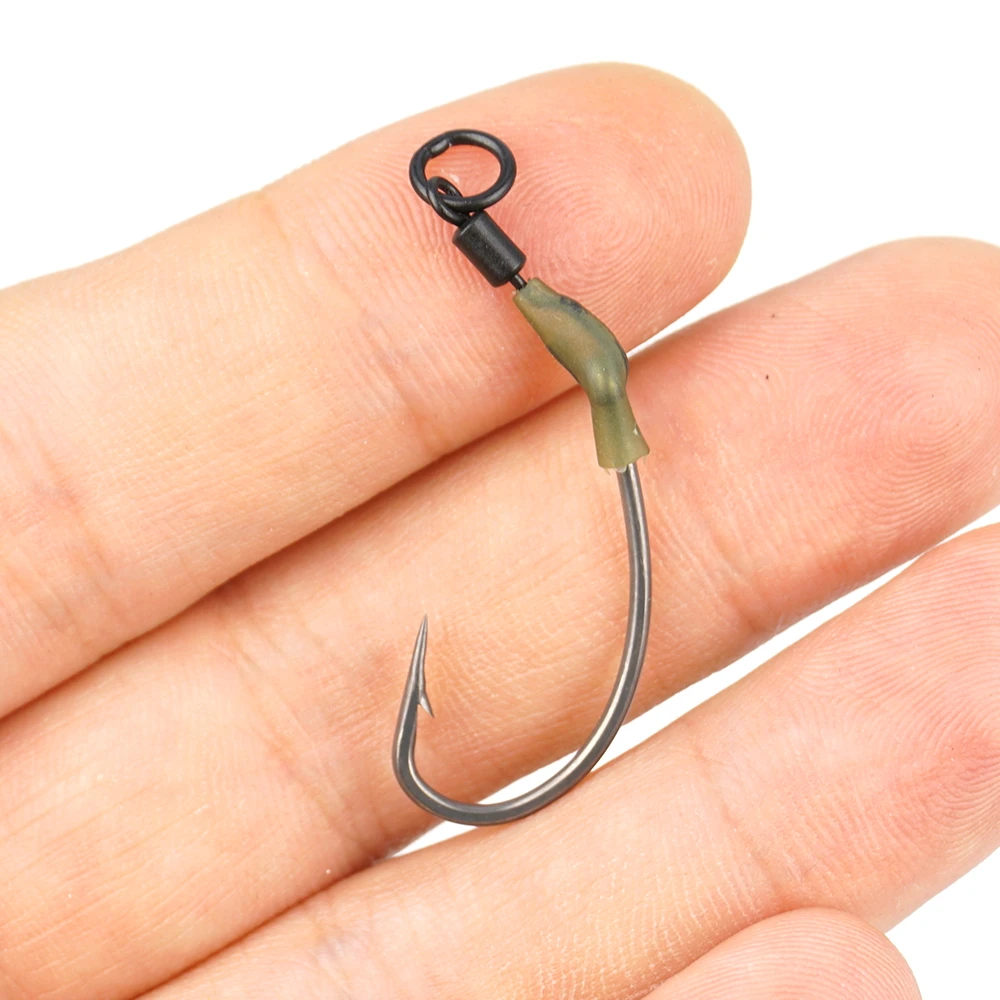 Spinner giratorio para pesca de carpa con aparejo Ronnie, microgancho de pesca, funda de gancho giratorio, aparejos de cambio rápido, accesorios de pesca giratorios - imagen 2