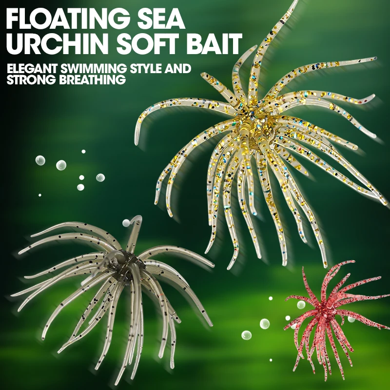 Señuelo Blando Flotante Taiyu – Erizo de Mar para Black Bass - imagen 4