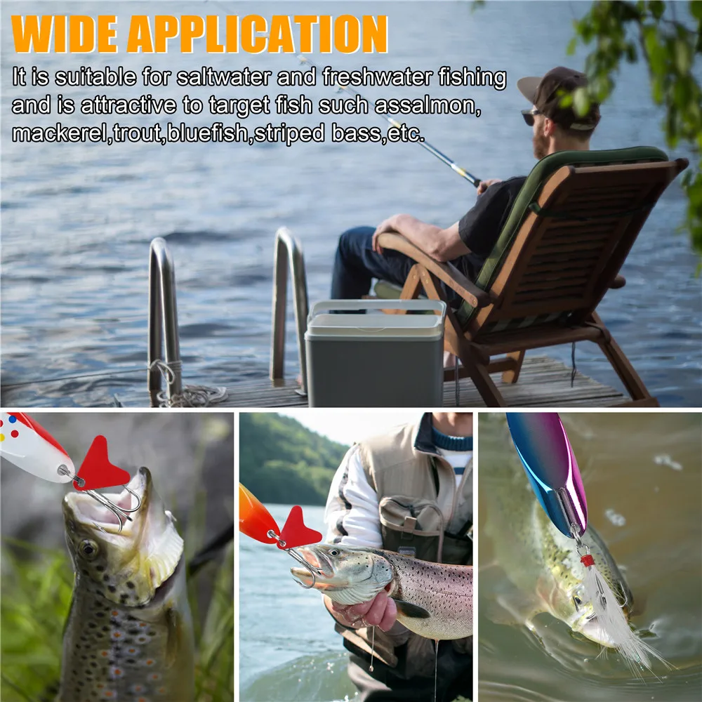 Set Cucharas Metálicas para Pesca – Trucha, Lubina y Walleye con Caja - imagen 5