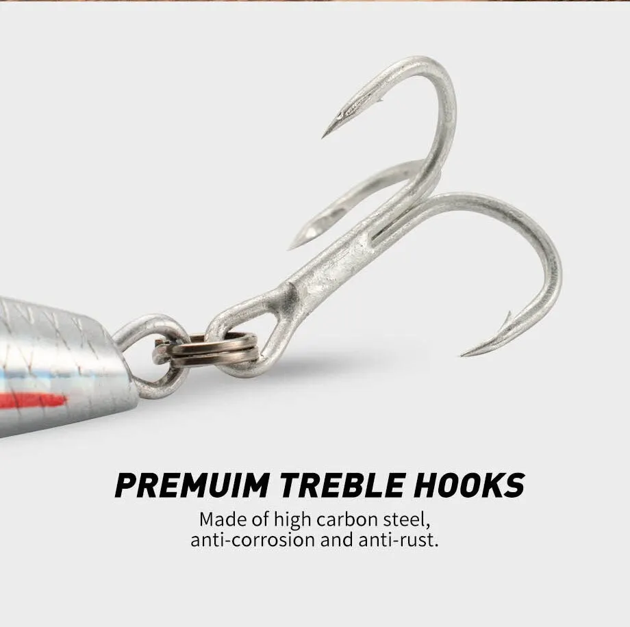 Señuelo Hundidor Wobbler Jerkbait Swimbait con anzuelos triples - imagen 5