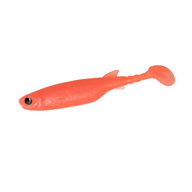 WATER SNIPER-Señuelos de Pesca de silicona, ojos de pez 3D, cola en T grande, Swimbait para pesca de Lucio, perca, 75mm, 8 Uds. - imagen 5