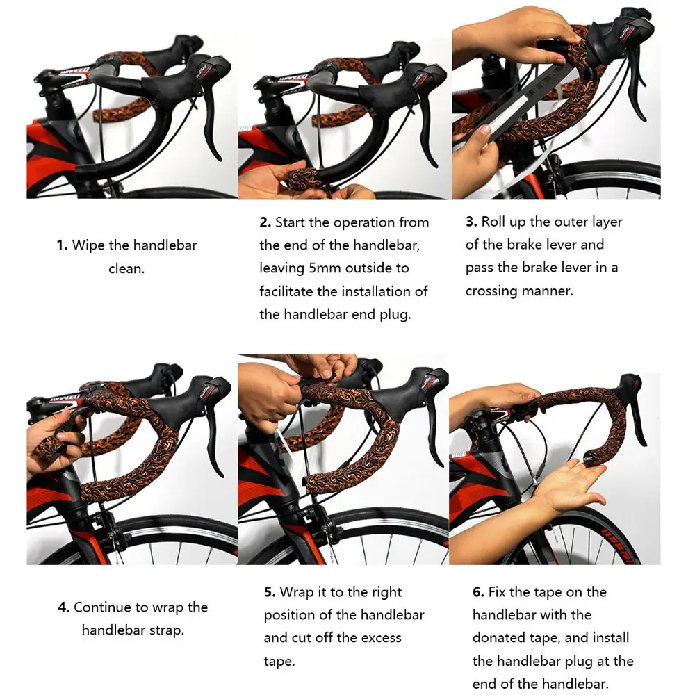 Cinta para manillar de bicicleta de carretera: accesorios de alta calidad - imagen 4