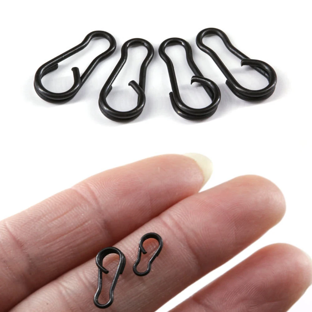 Clips de cambio rápido para pesca, 20 piezas, bloqueo dúo de carpa, aparejos giratorios de pesca, accesorios de pesca - imagen 3