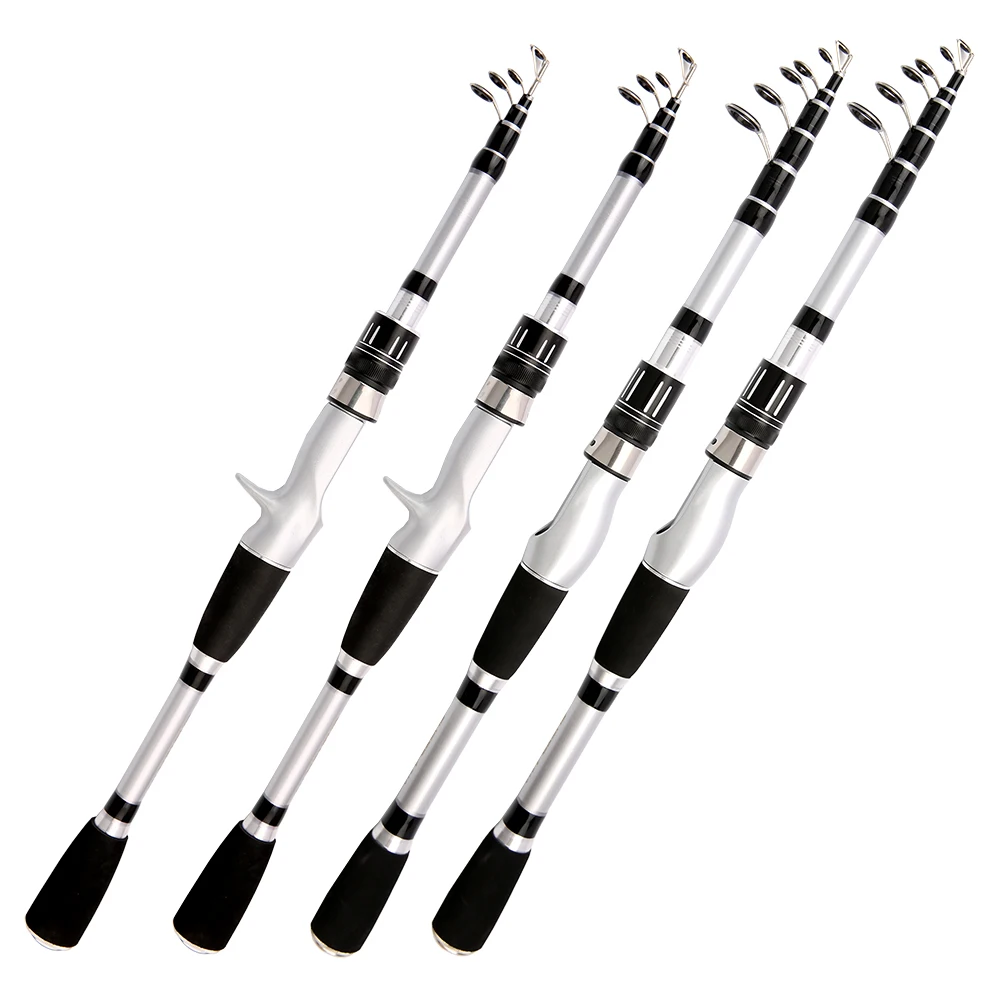 Ghotda-caña de pescar giratoria, Vara de fibra de carbono ultraligera, mango EVA, Baitcasting, 1,5 m, 1,8 m, 2,1 m, 2,4 m - imagen 2