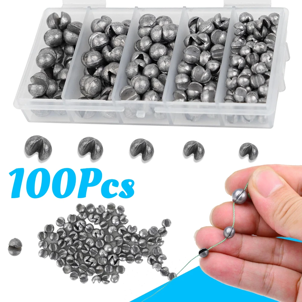 Plomos Split Shot desmontables para lubina y trucha