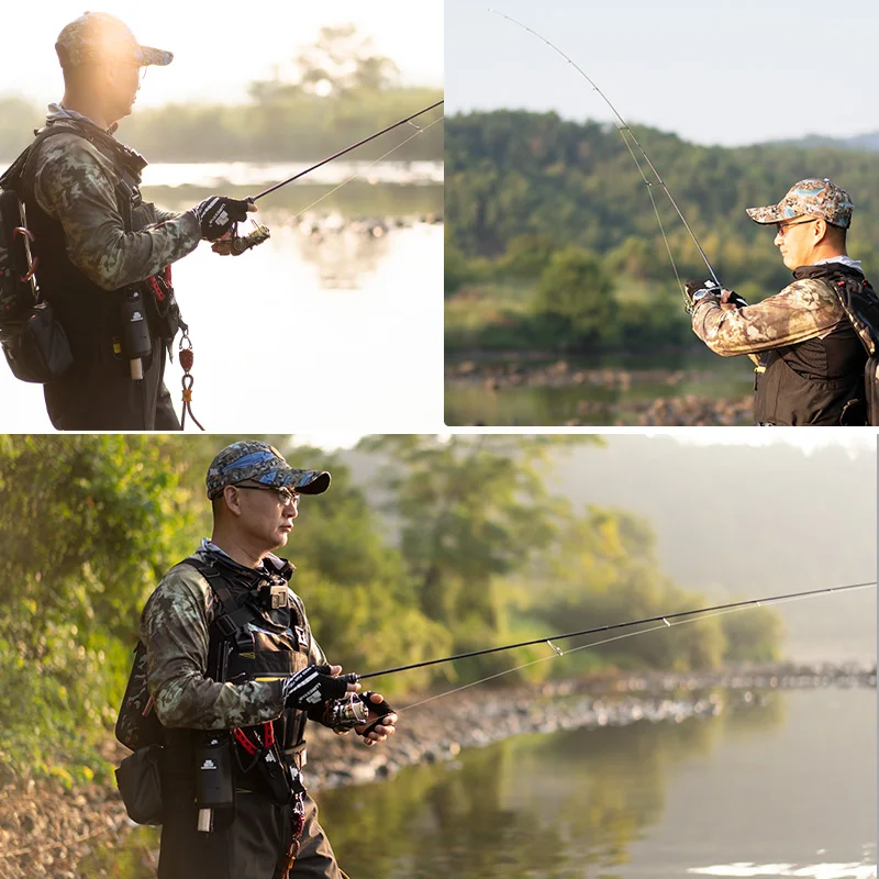 Lurestar-caña de pescar ultraligera de acción Extra rápida, aparejos de pesca de fibra de carbono BFS, área de trucha UL, 1,43-1,8 m - imagen 2