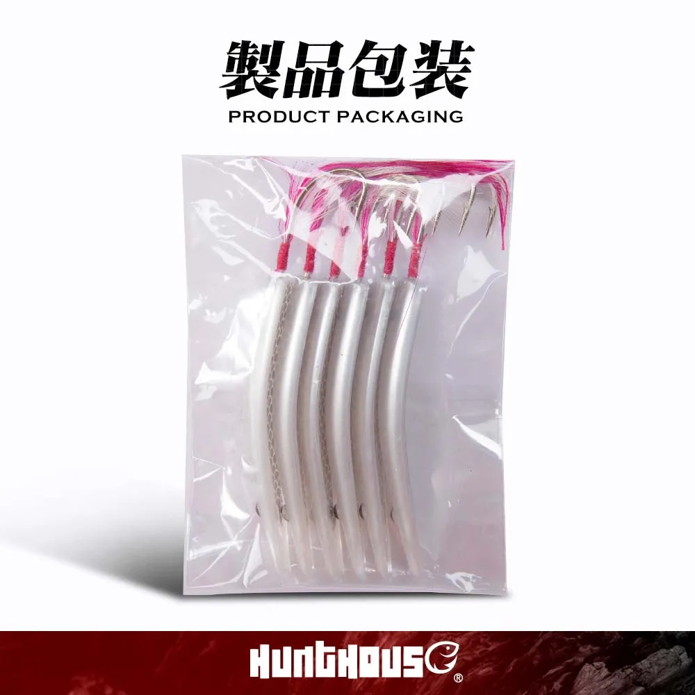 Hunthouse Surf 6 unids/lote señuelo cuchara de pesca señuelo de movimiento de arrastre 45mm/60mm cucharadita como cebos para aparejos de peces de agua salada azul - imagen 5