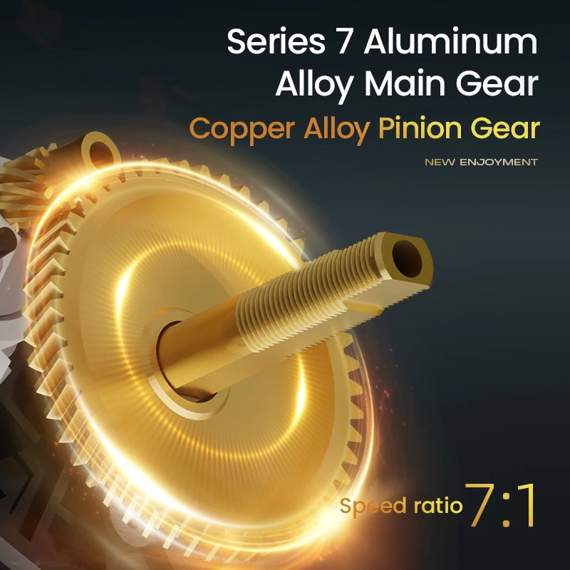 ANATONO STARFALLYOUNG Control Digital freno fundición carretes de pesca 163g 5KG arrastre máximo 6 + 1 rodamientos de bolas bobina de pesca - imagen 5