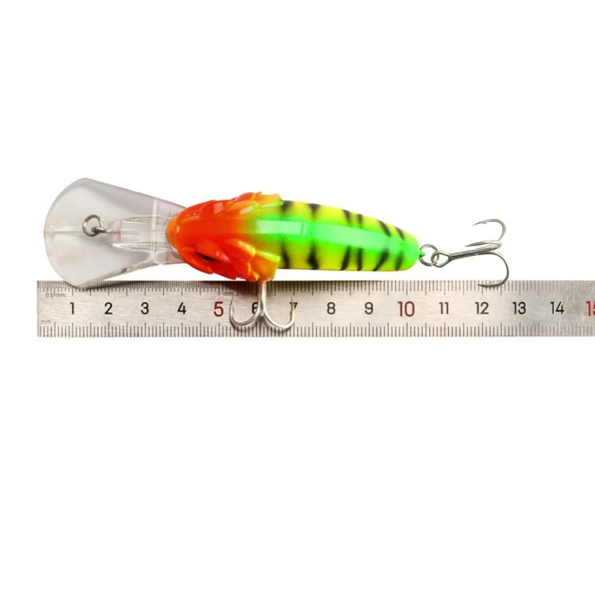Señuelo de pesca flotante Minnow, Wobblers, 10cm, 13,4g, cebo duro de plástico Artificial, Crankbait, aparejos de pesca de Lucio, 1 Uds. - imagen 4