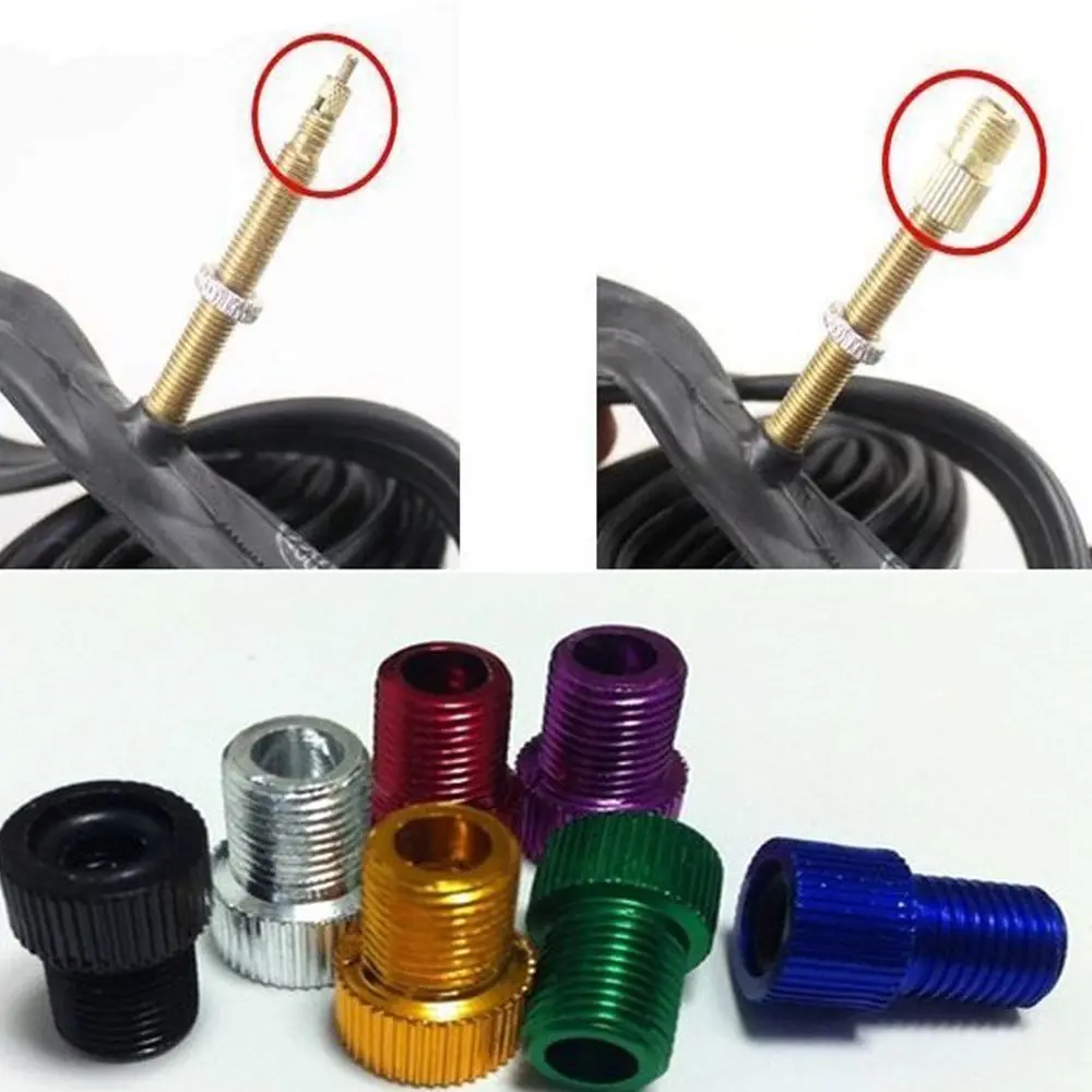 Adaptadores Adaptador de bomba de bicicleta Herramientas de reparación de conversión Tapas de válvula de neumático Accesorio de bicicleta Adaptador de boca de conversión de bicicleta - imagen 2