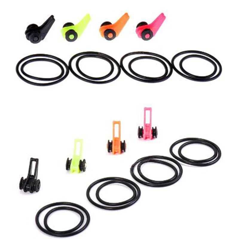 OUTKIT 5 unids/lote anzuelo de pesca de plástico Multicolor, caña de pescar, Señuelos de Pesca, cebo, soporte de seguridad, accesorios para aparejos de pesca - imagen 4