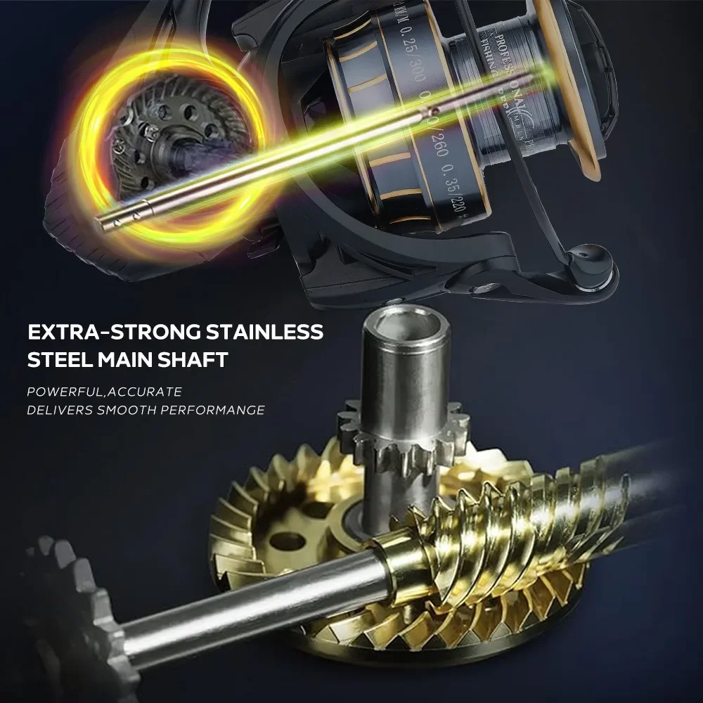 Marca MBLN, carrete giratorio duradero, engranaje de aleación, carrete de aleación y mango de aleación, brazo CNC de aleación, 5 + 1 rodamiento de bolas de acero, carrete de pesca de agua salada - imagen 3