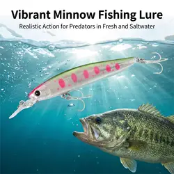 Señuelo artificial con ojos 3D para pesca agua dulce y salada