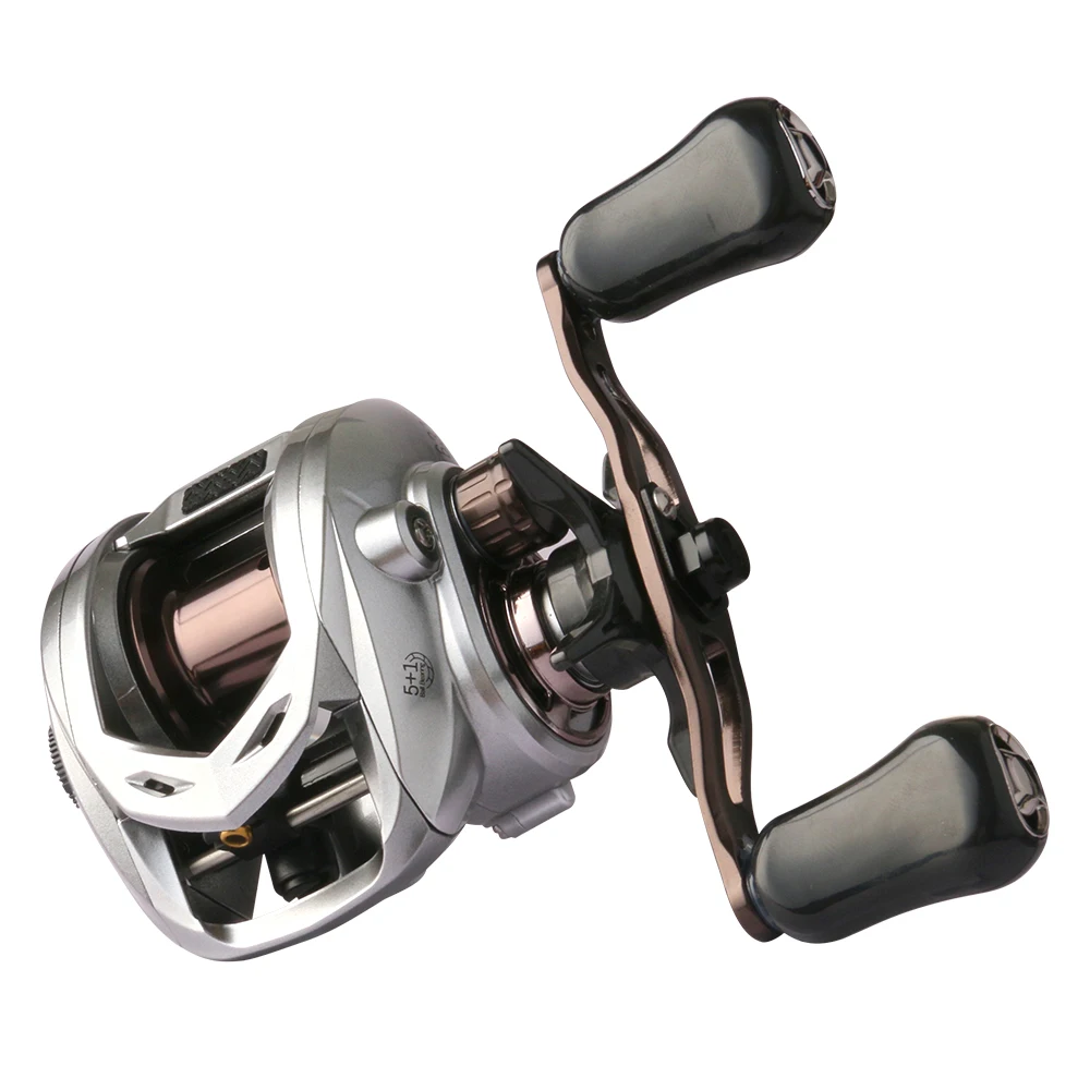DEUKIO-carrete de pesca Baitcasting de dragón chino, fibra de carbono 6,3: 1, freno de potencia de arrastre máximo de 8KG, carretes de pesca de mar, Baitcaster - imagen 5