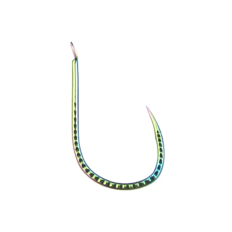 Anzuelos de Pesca sin ojo, anzuelos de 50 piezas, 2 #-15 #, anzuelo de púas para carpa, deslumbrante, Material de Pesca, accesorios - imagen 2