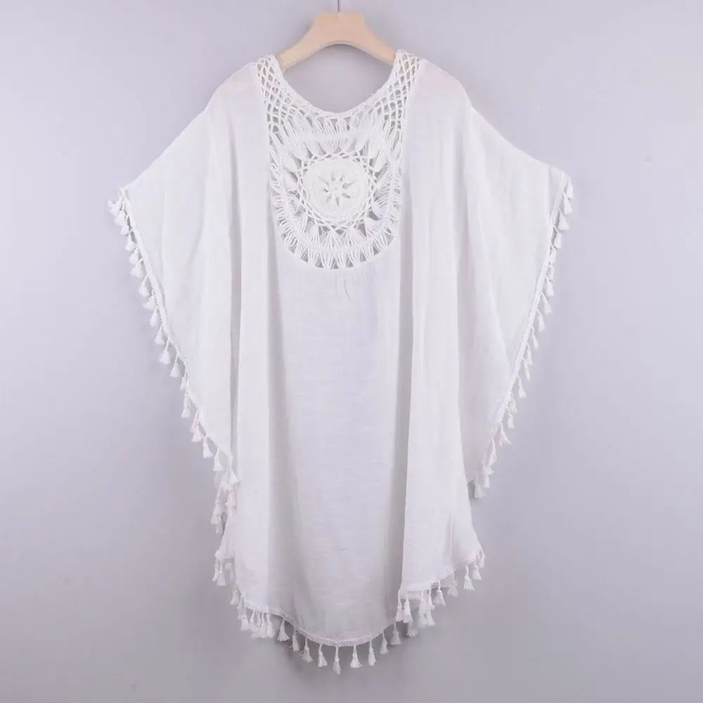 Vestido Playa Cuello Cuadrado – Cubrebañador Protector Solar Mujer - imagen 2