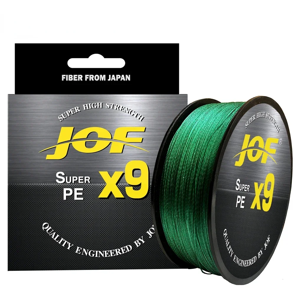 JOF marca X9 hebras fuerte hilo de pescar de PE 100M multifilamento duradero de baja memoria trenzado líder alambre 4 colores 0,14-0,40mm Pesca - imagen 2
