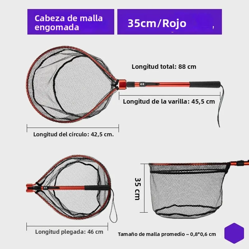 LINNHUE Sacadera plegable Laning – Malla resistente de goma y silicona - imagen 5
