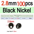 2.8mm Black N 100pcs